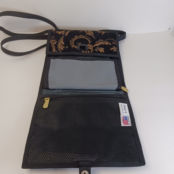 Danny K Crossbody Handbag Handmade USA Corduroy Tapestry Paisley - Picture 8 of 15